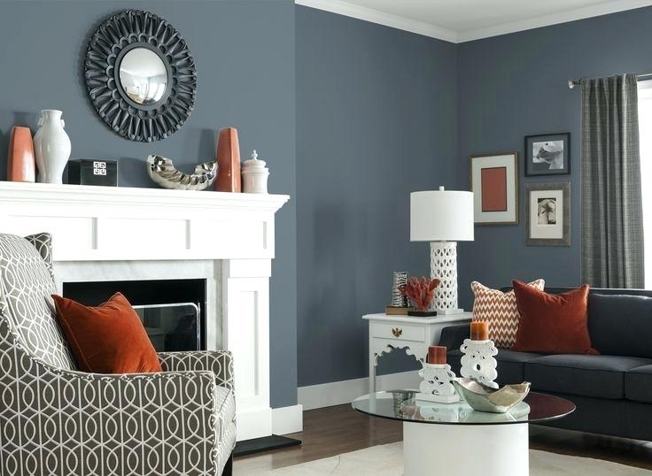 blue gray wall color inspiration
