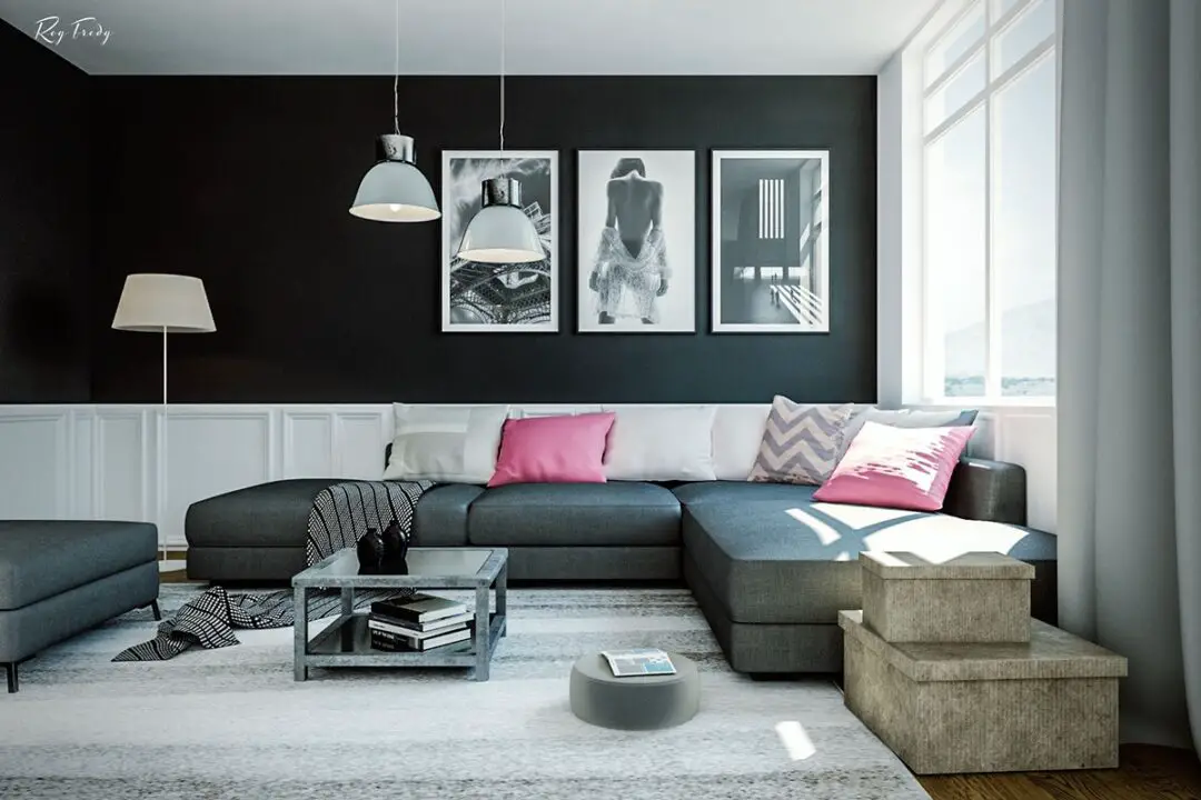 flat matte living room combination