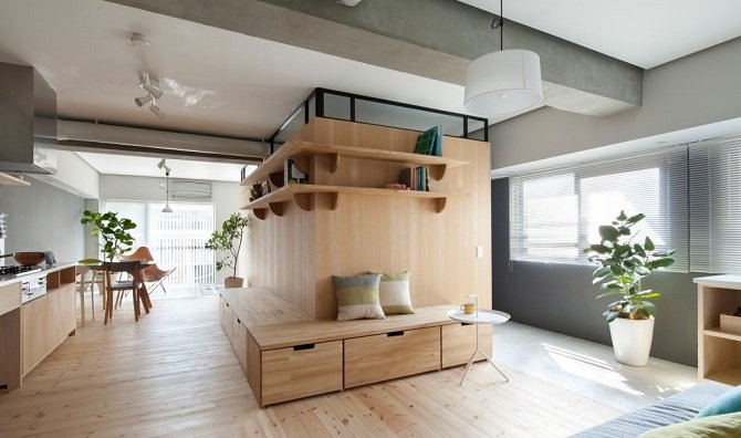 wood accent home design interior