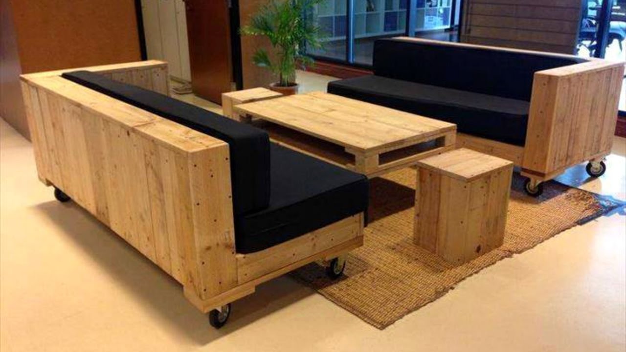 DIY Pallet Chair Sets Furniture
