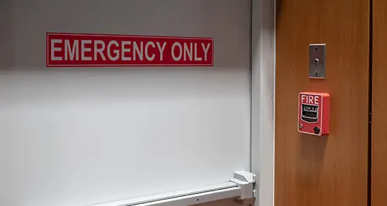 Fire Protected and emergency door