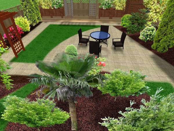 cozy and modern garden