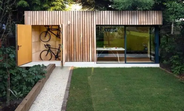 container house ideas and bike garage design