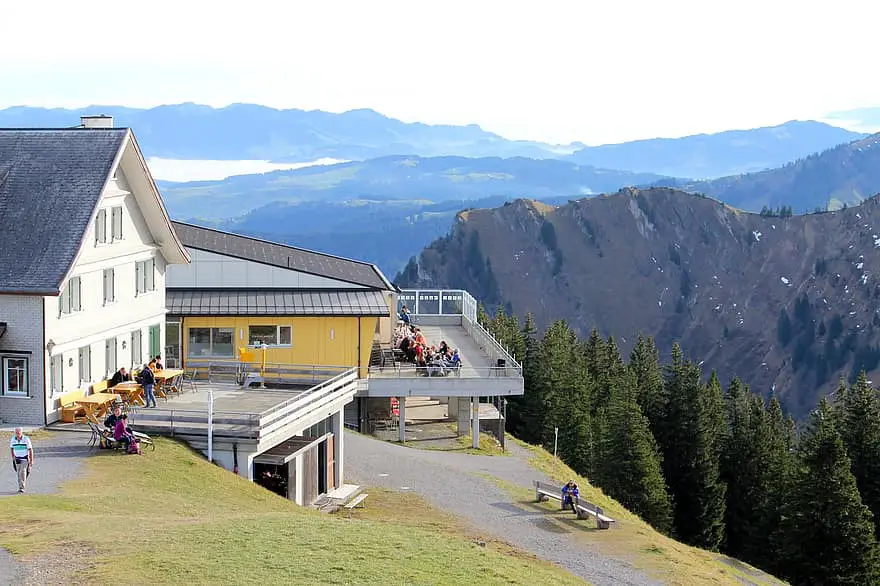 gastronomy inn mountain guest house kronberg panorama alpstein view appenzell switzerland