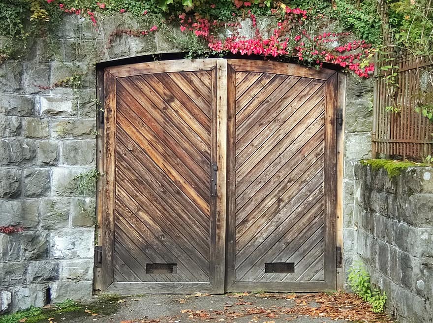 goal garage door door gateway wooden gate garage