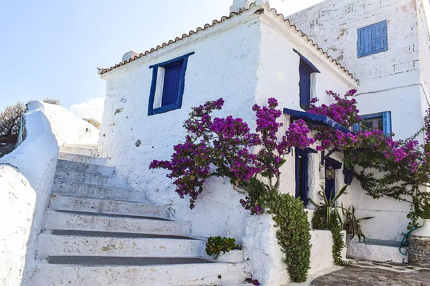 greece skopelos island greek sporades mediterranean aegean town chora