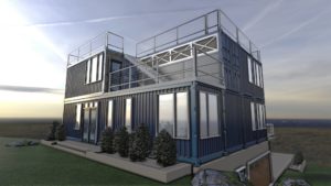 grey container house