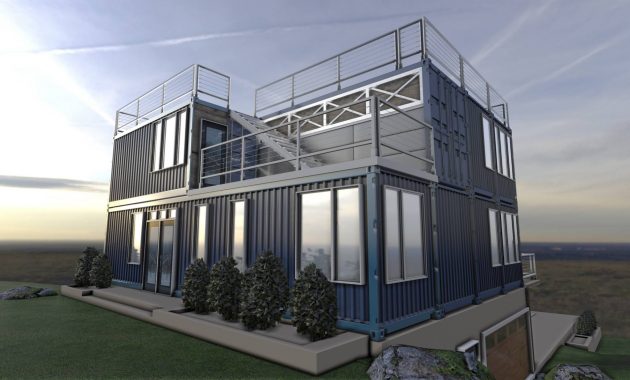 grey container house