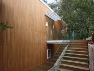 house with laminated bamboo design