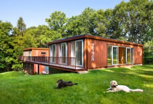 natural two side container house