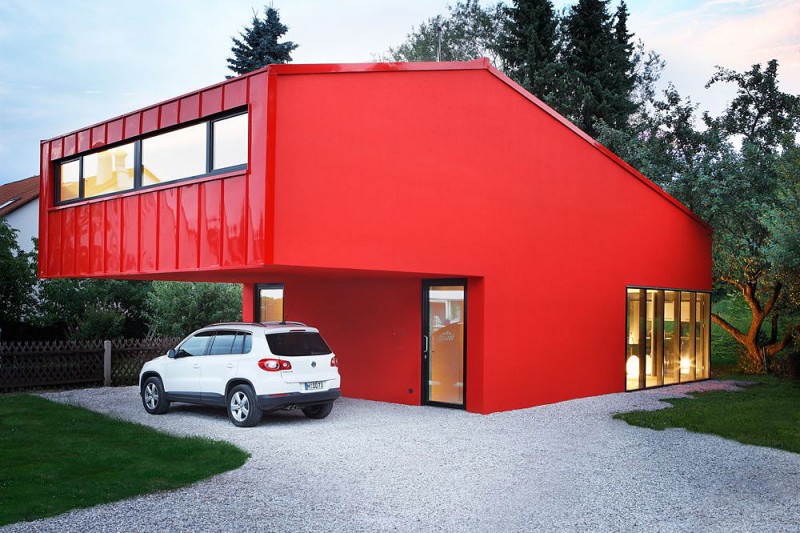 red exterior house ideas