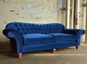 Blue modern sofa design