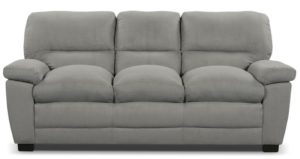 sofa grey with 3 seats and short