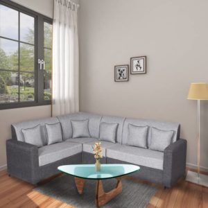 sofa set with wooden table