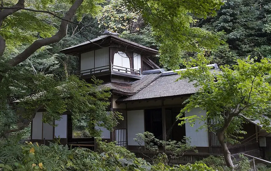 the choshukaku japanese house traditional wood garden in yokohama japan japanese garden old house architecture