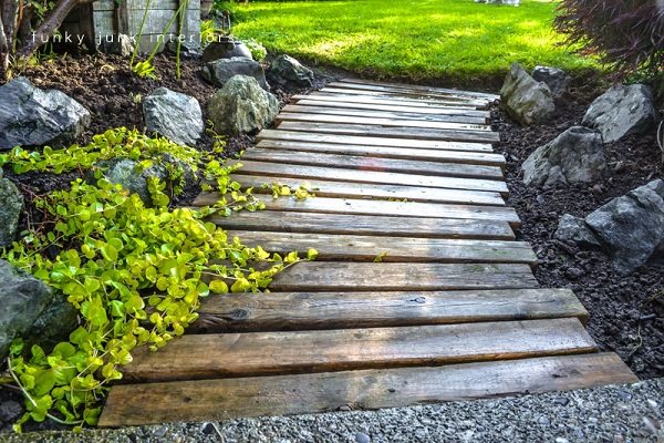 wooden garden path ideas