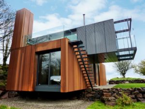 wooden outdoor materials container house