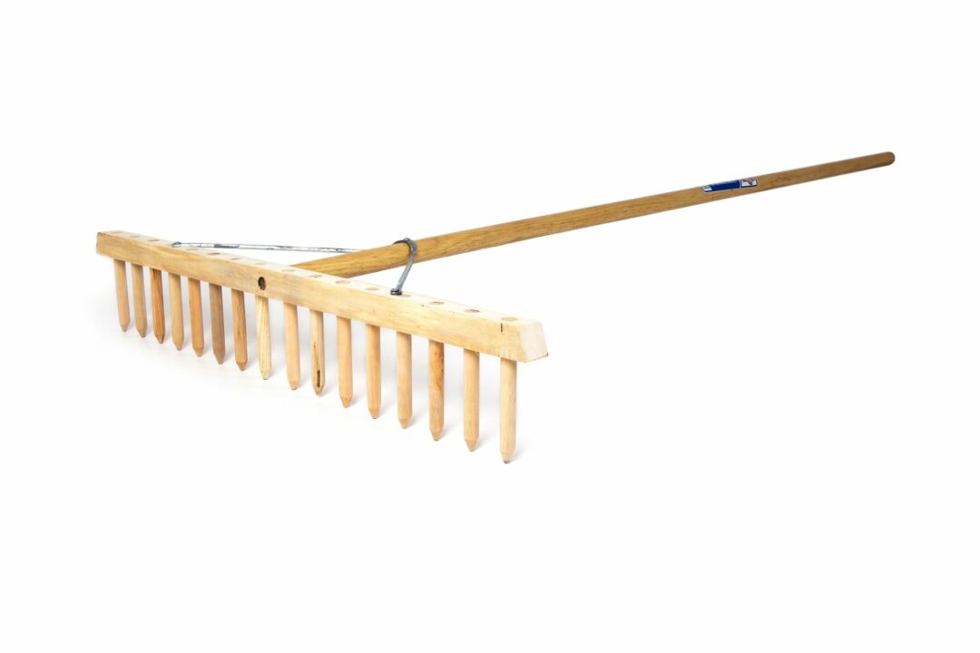 wooden rake