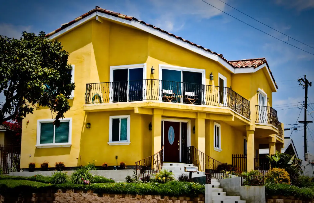 yellow house