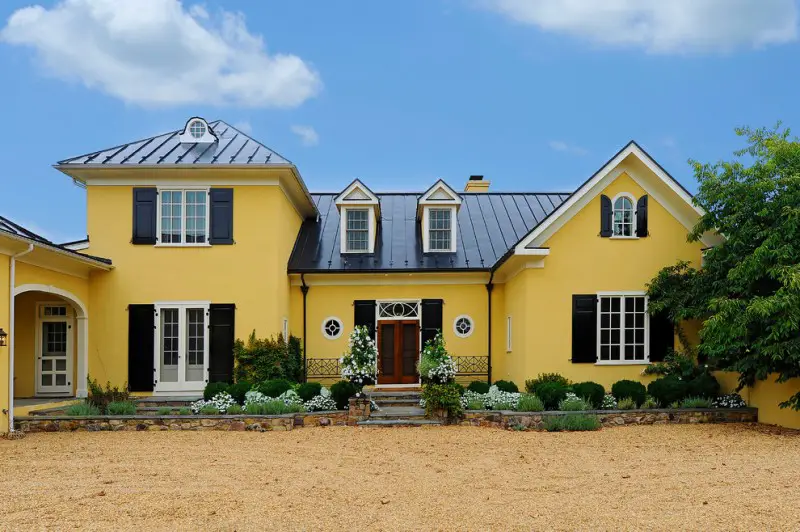 yellow wall color exterior paint