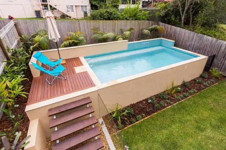 Natural Swimming Pool Designs - above ground pool image