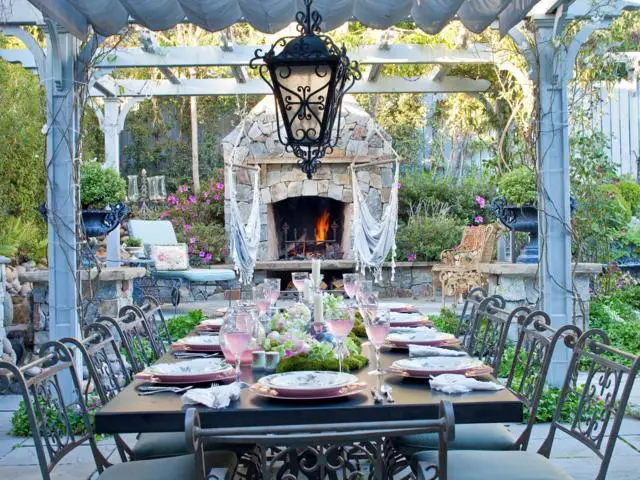 backyard dining room