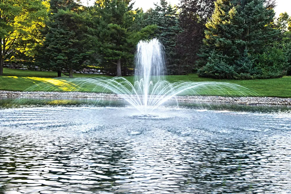 backyard fountain decoration