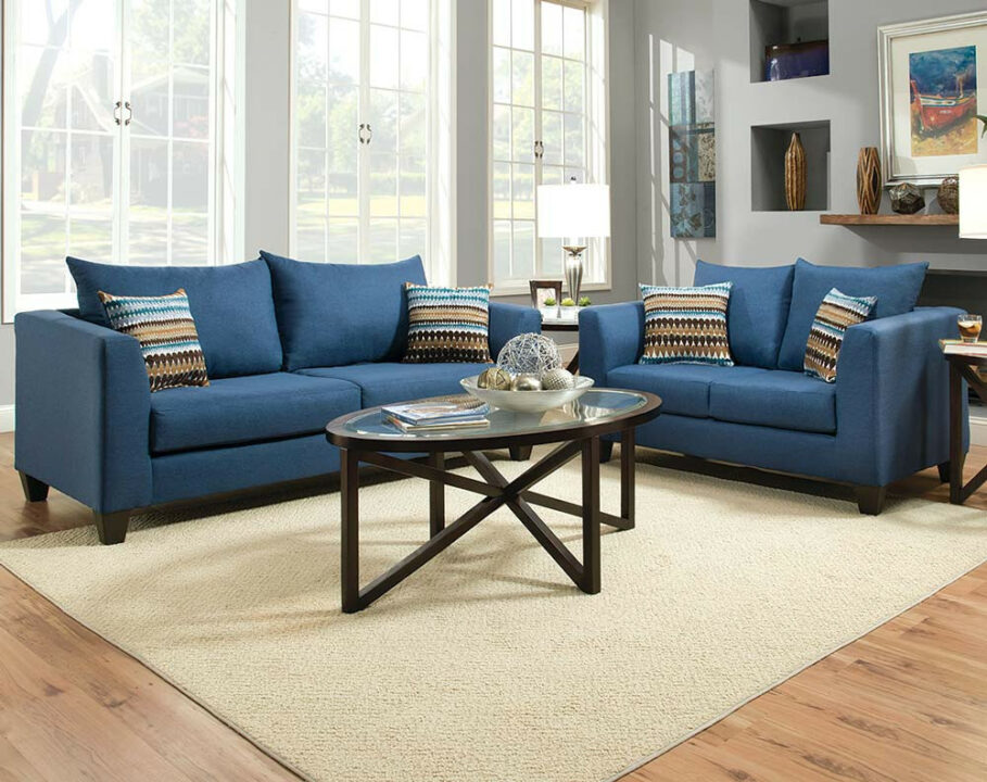 blue color sofa ideas
