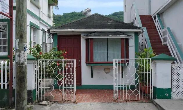 carriacou grenada caribbean west indies architecture building town center storefront old