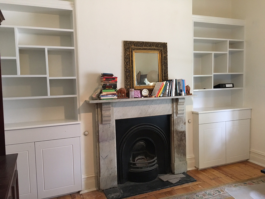 fireplace and shelving ideas