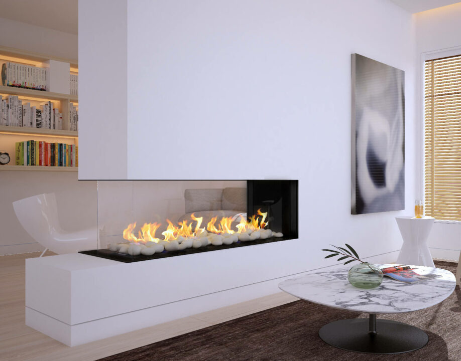glass fireplace ideas