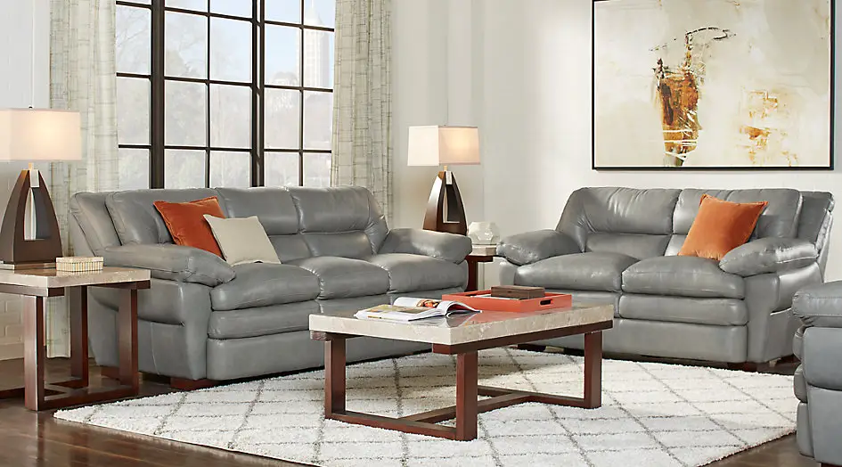 grey leather sofa set living room ideas