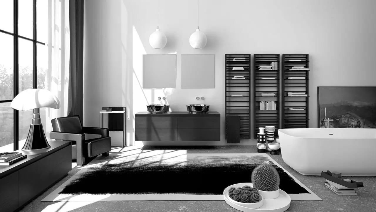 interior design monochrome furniture