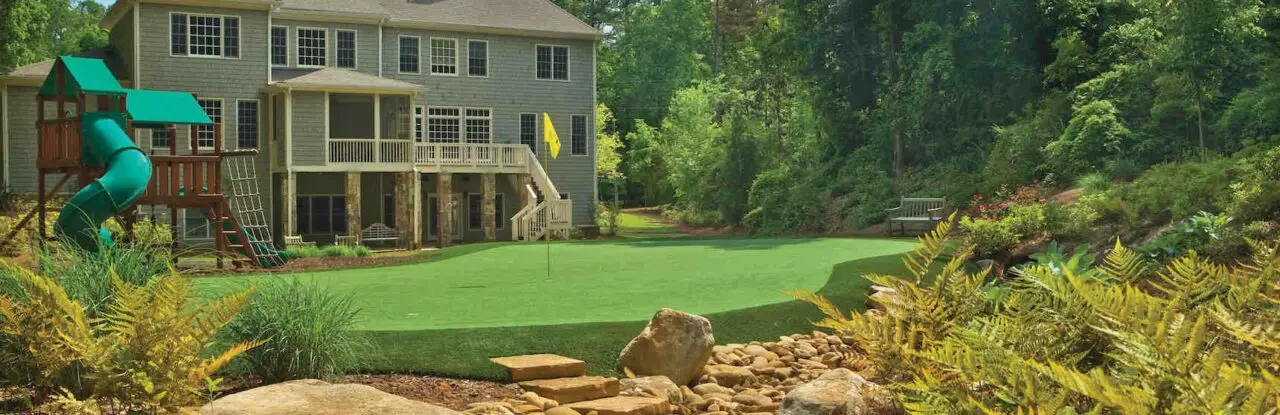 large backyard putting green ideas