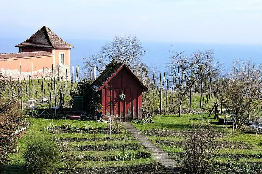 meersburg high school house small nature lake constance vineyard boarding school building