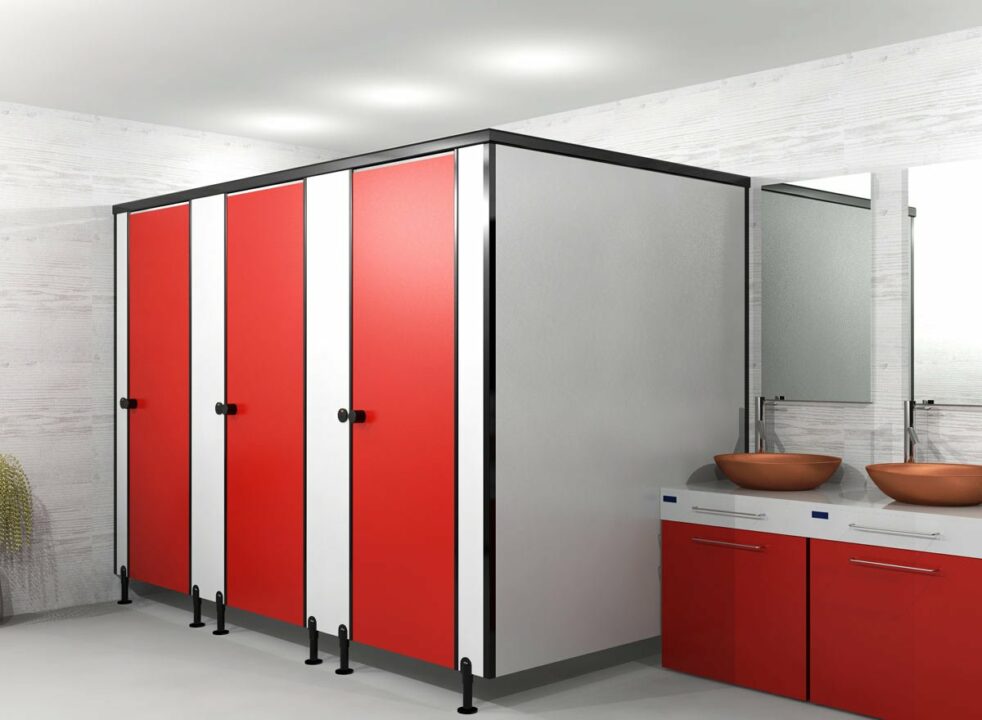 metal bathroom partition ideas