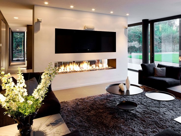 modern fireplace contemporary ideas