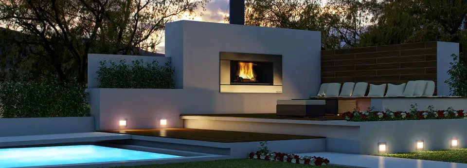 modern outdoor fireplace ideas