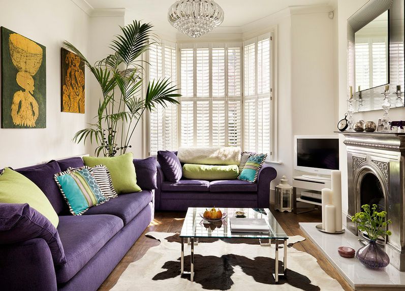 purple sofa design ideas and inspiration