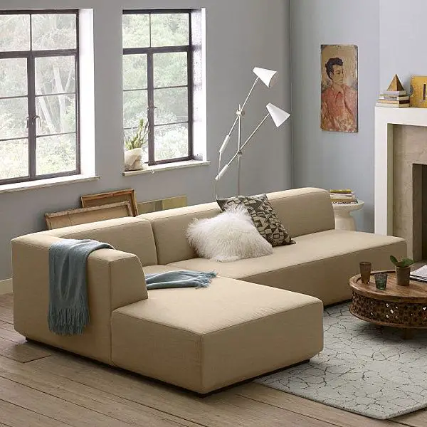 sofa set with wooden table