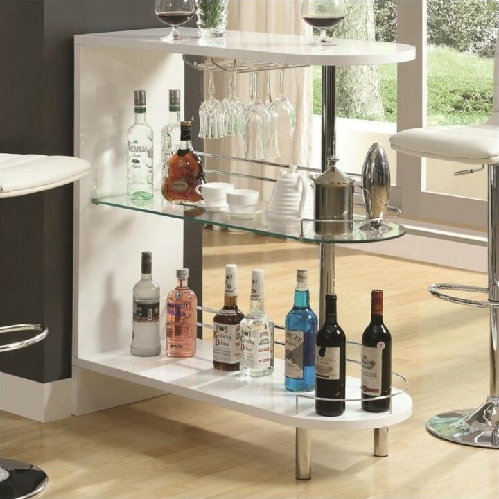 contemporary home bar table bar shelf