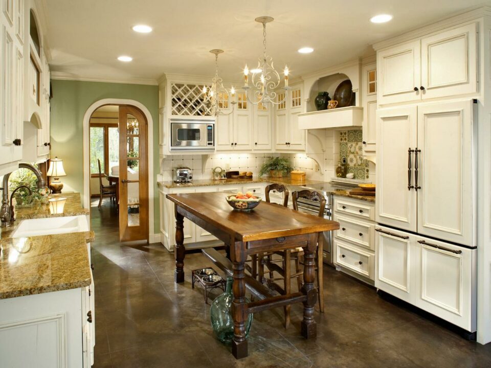 french country flooring kitchen