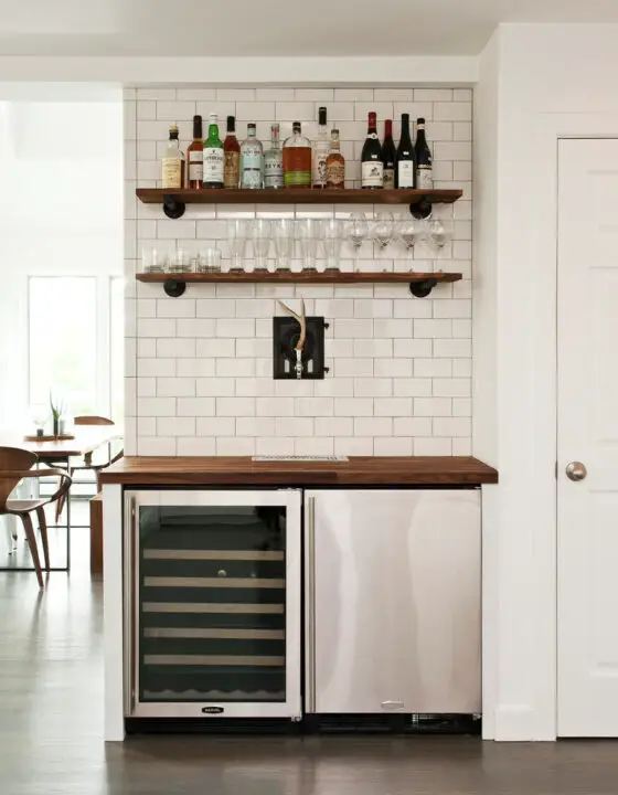 simple bar shelf