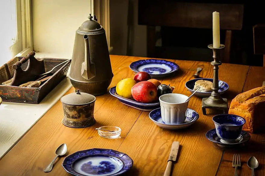 still life food dinner table farm kitchen appomattox court house historic tavern museum