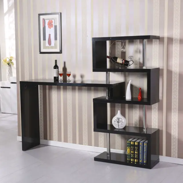 bookcase bar and rack