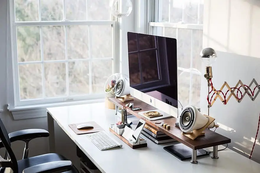 computer keyboard apple electronics modern technology business office work