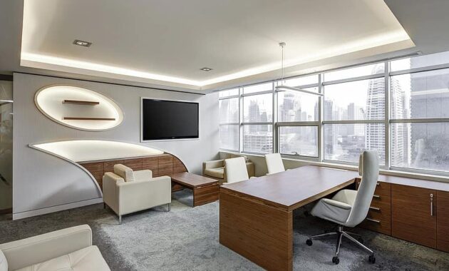 office sitting room executive sitting business desk workplace corporate working