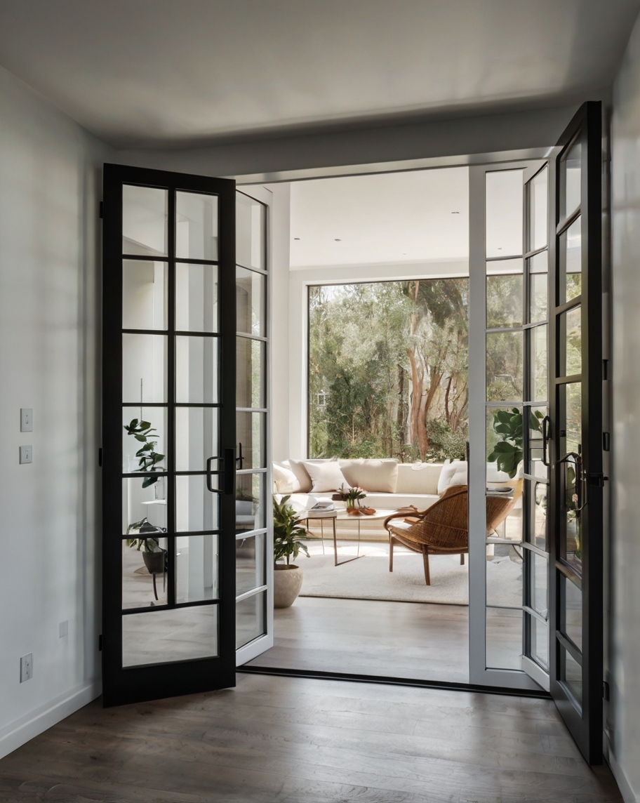 Default minimalist house with interior french door 3