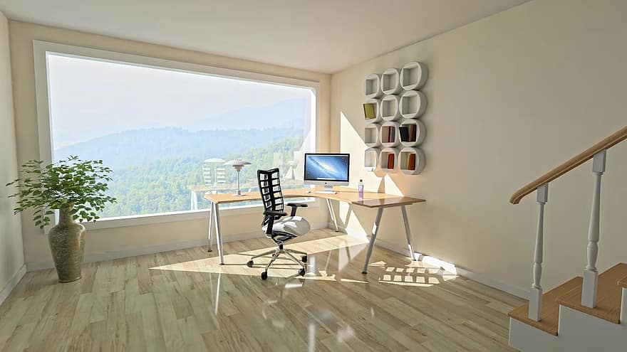 architecture interior room modern home furniture design table floor
