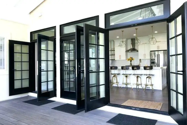 black wood double door ideas